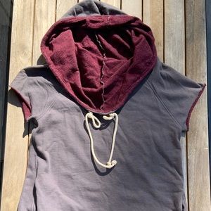 CLAESON French terry hoodie short sleeve NWT